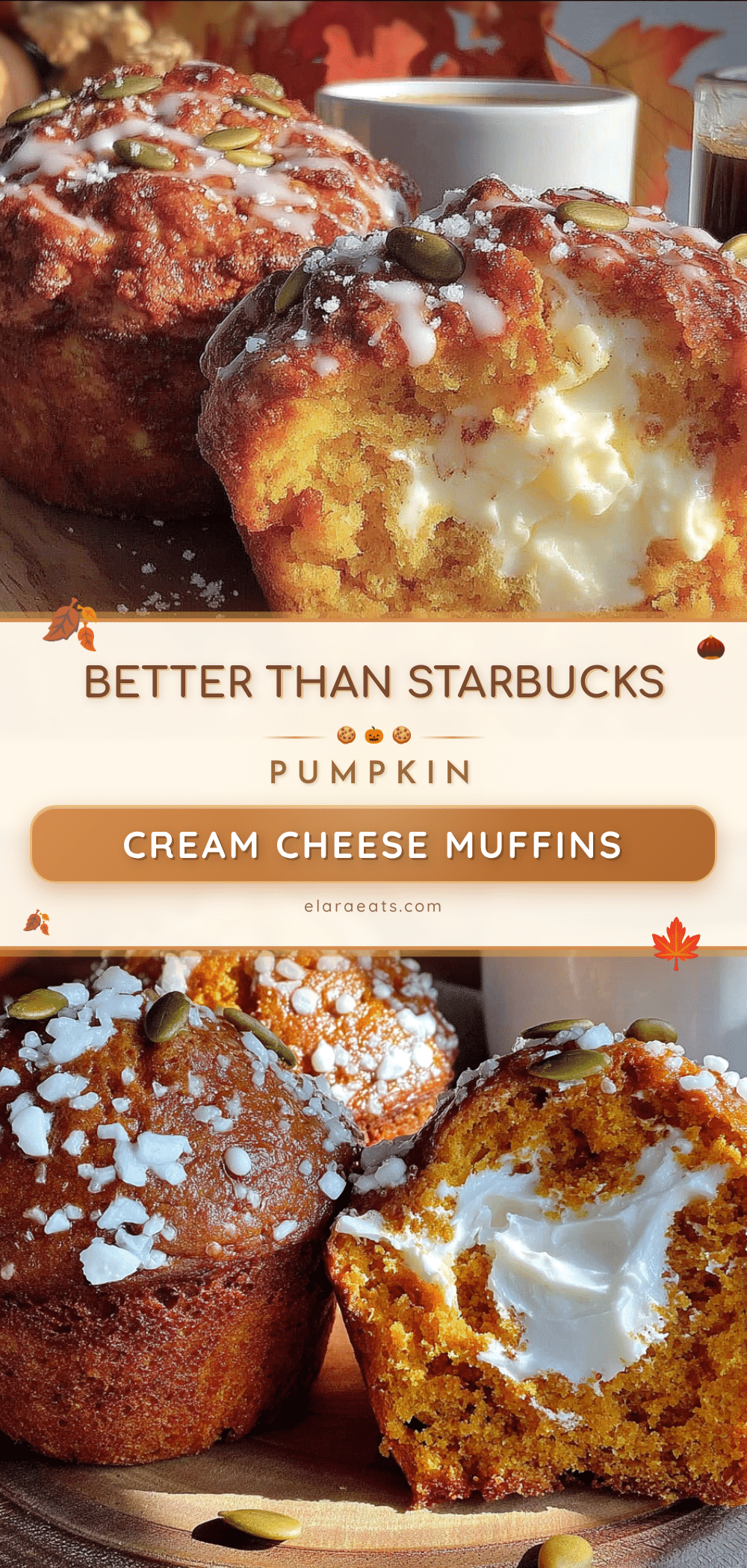 Copycat Starbucks Pumpkin Cream Cheese Muffins recipe
