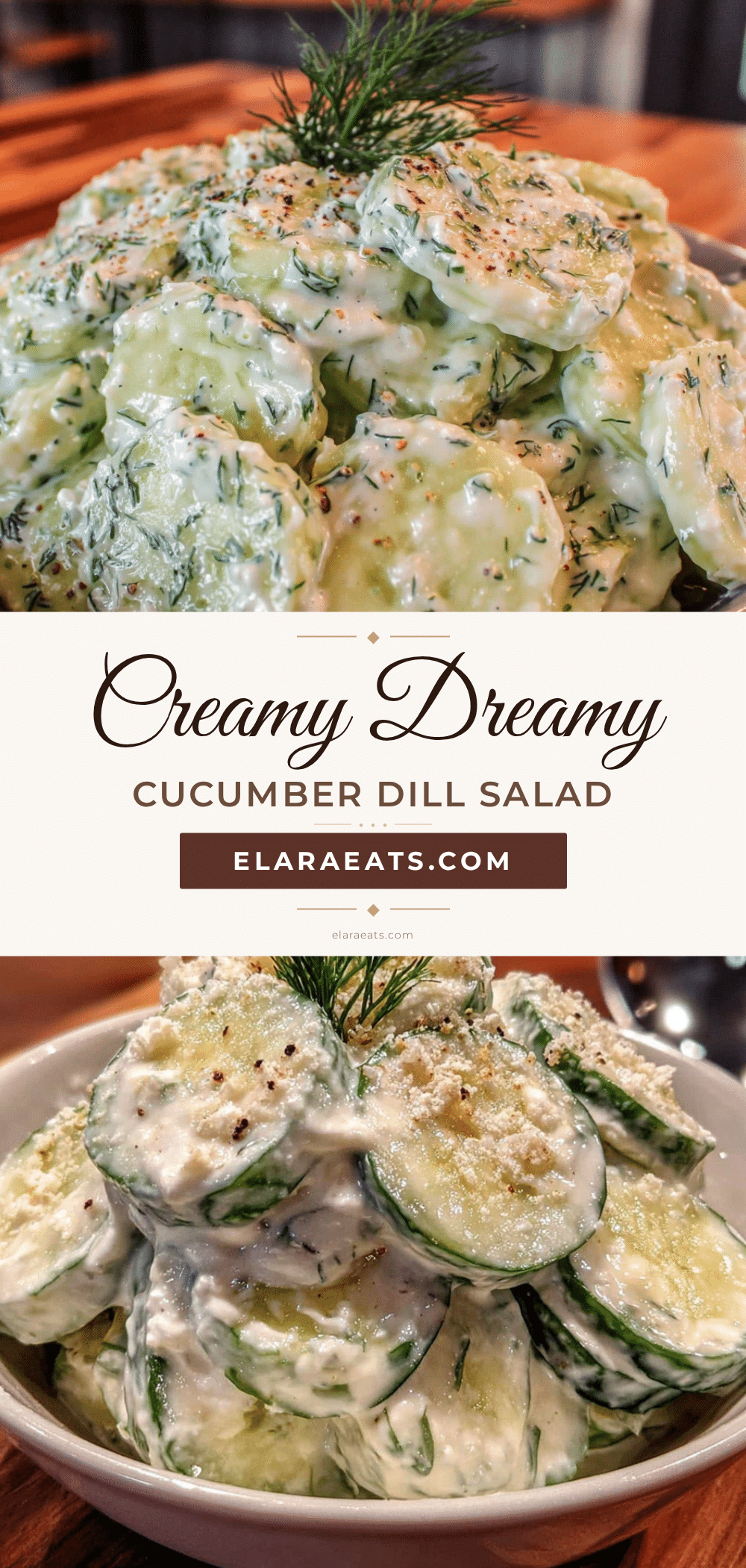 creamy cucumber dill salad recipe
