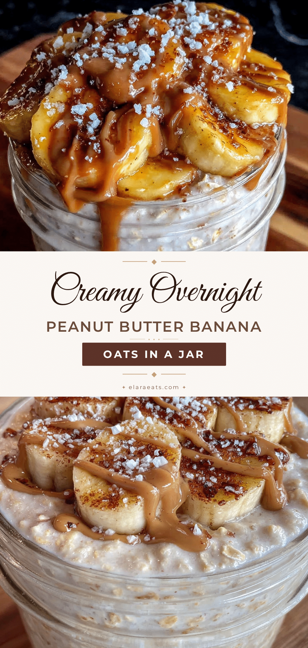 creamy overnight peanut butter banana oats recipe