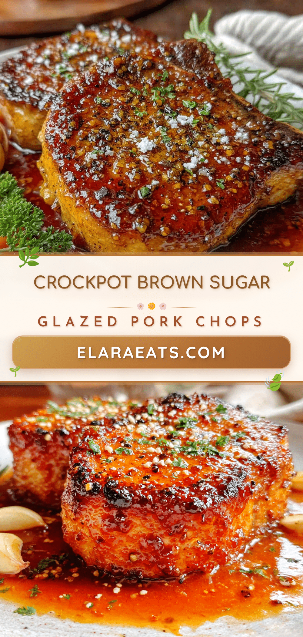 crockpot brown sugar glazed pork chops recipe