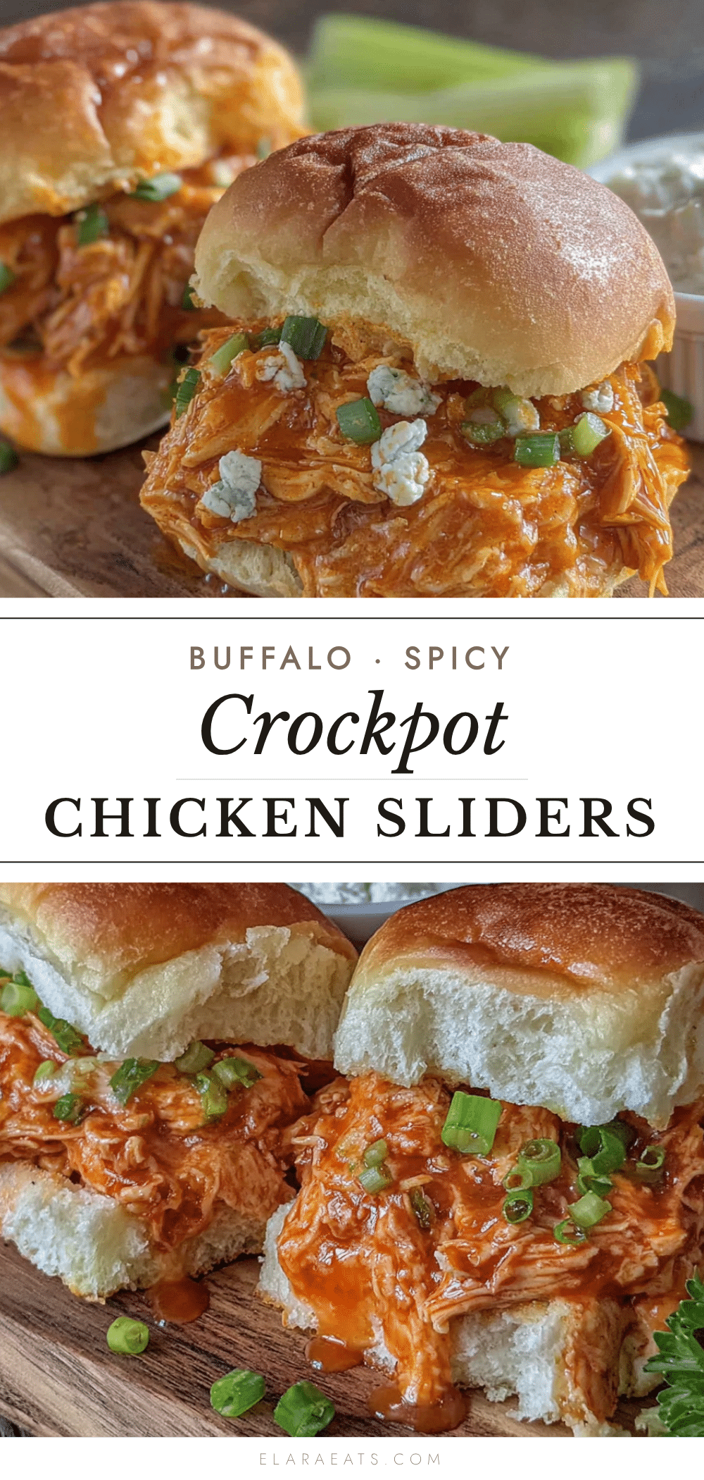 crockpot buffalo chicken sliders recipe