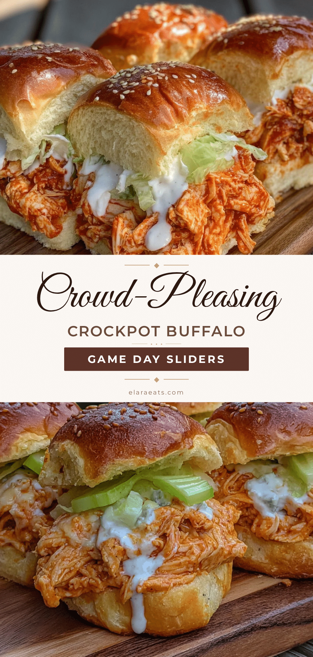 Crockpot Buffalo Chicken Sliders recipe
