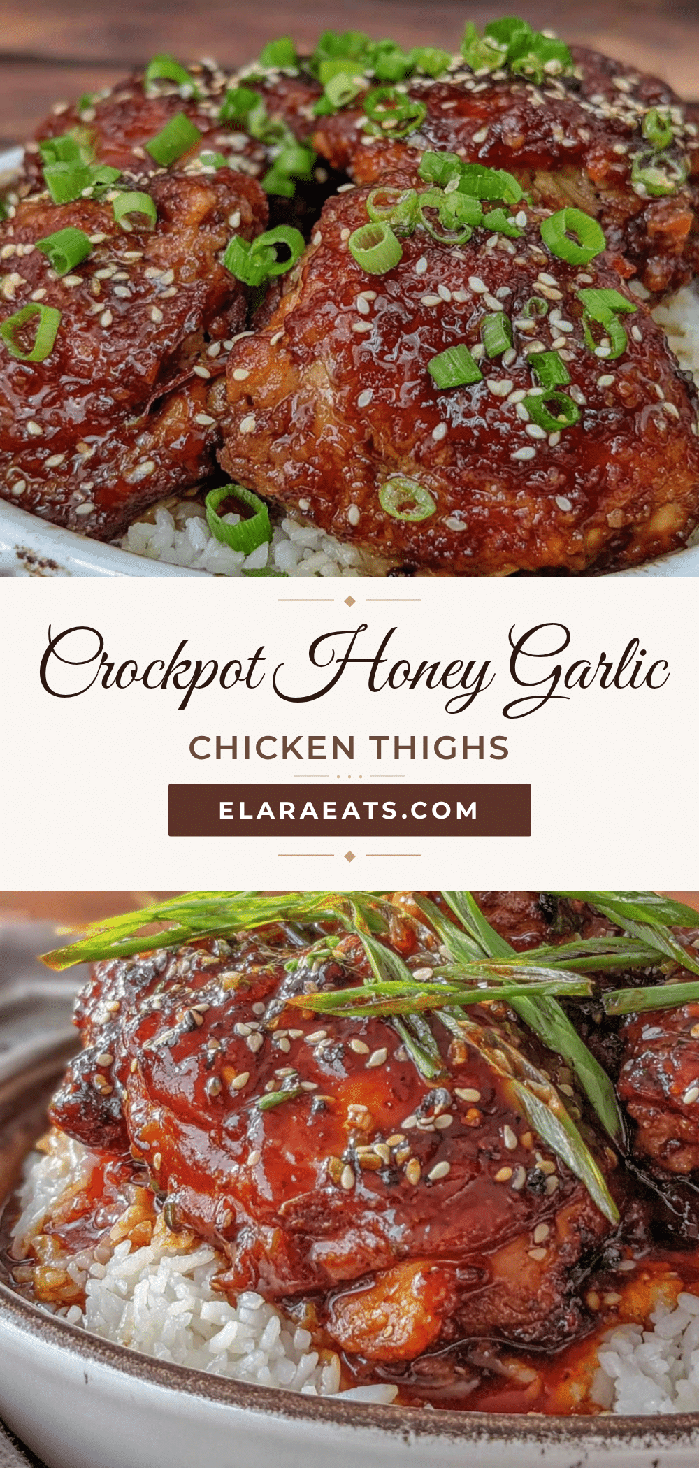crockpot honey garlic chicken thighs recipe