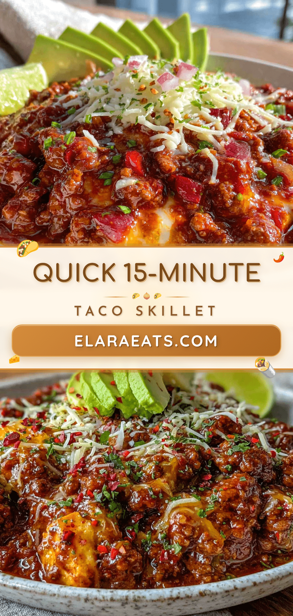 easy ground turkey taco skillet recipe