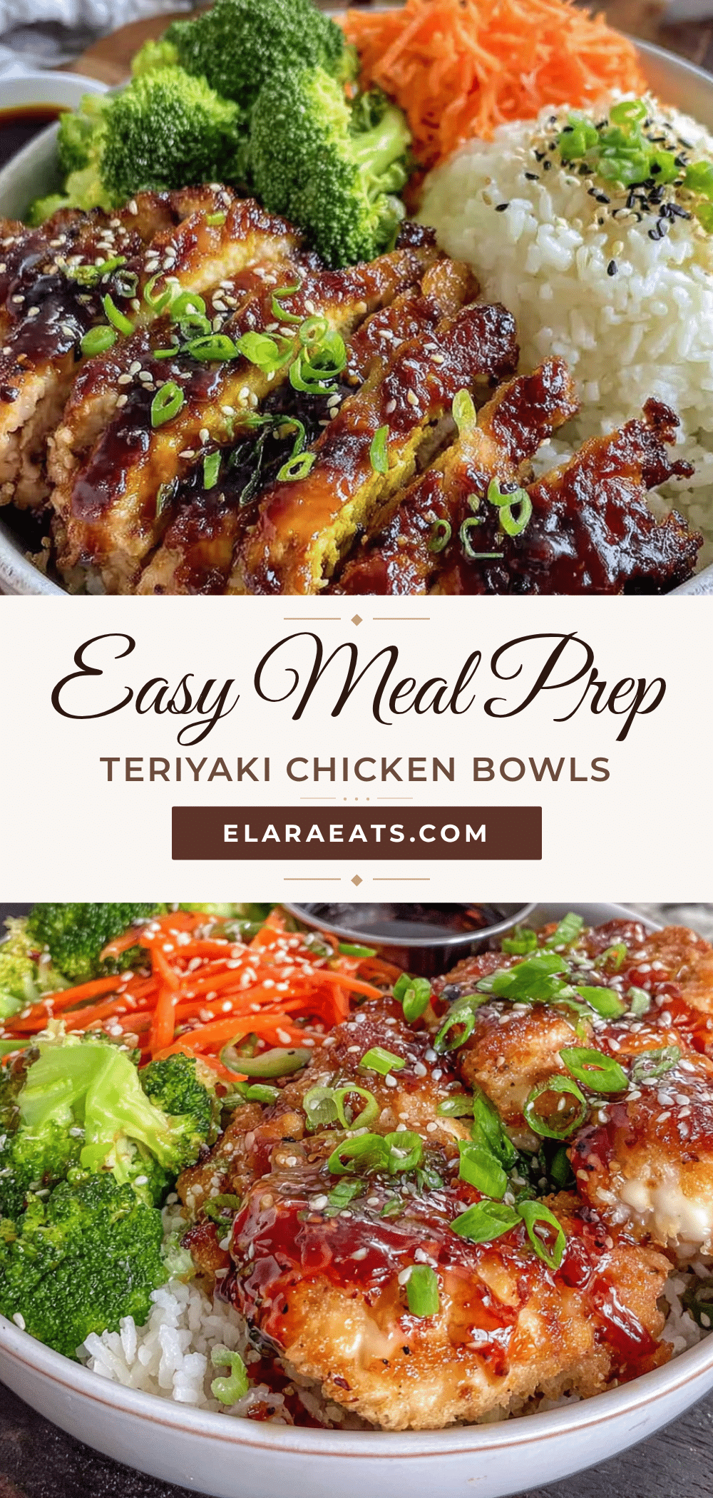 easy meal prep teriyaki chicken bowls recipe