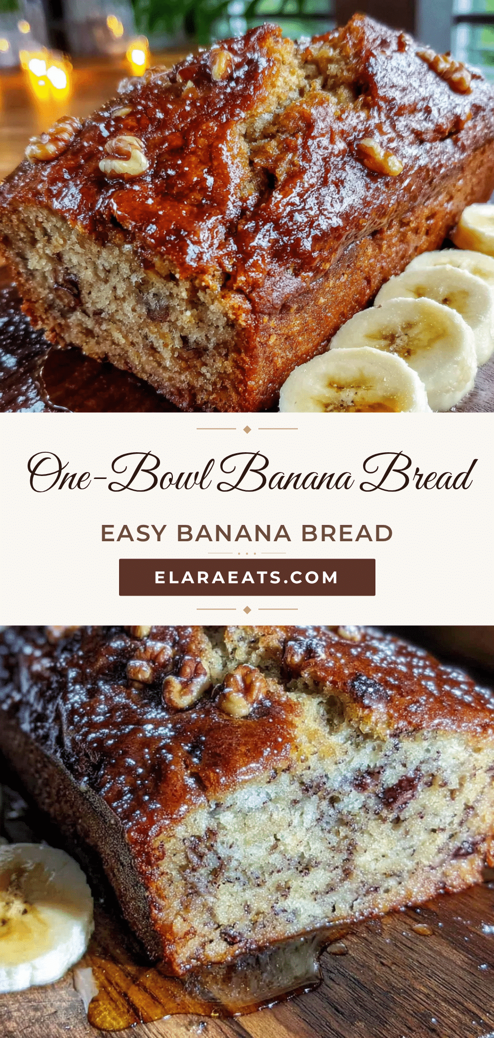 easy one-bowl banana bread recipe