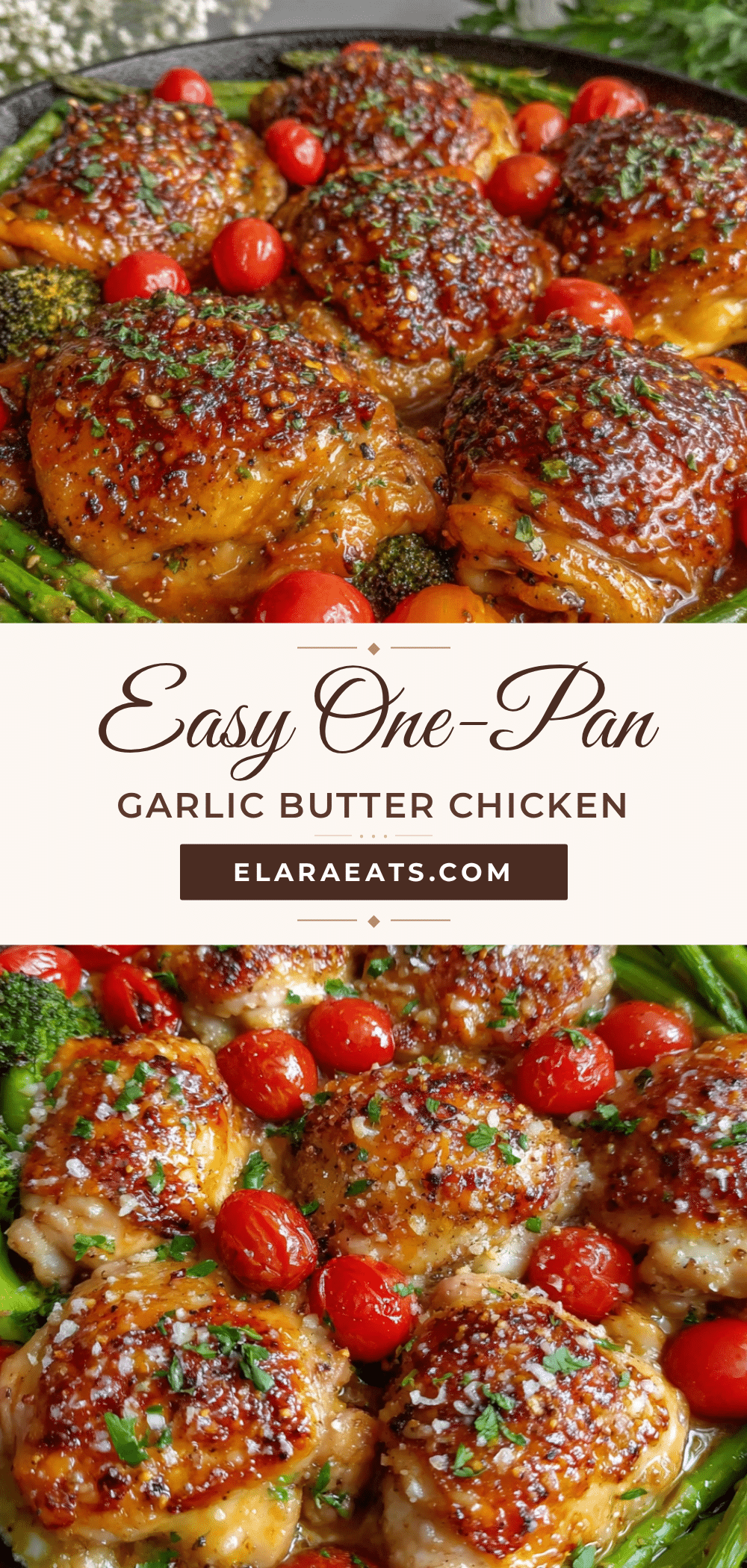 easy one-pan garlic butter chicken and vegetables recipe