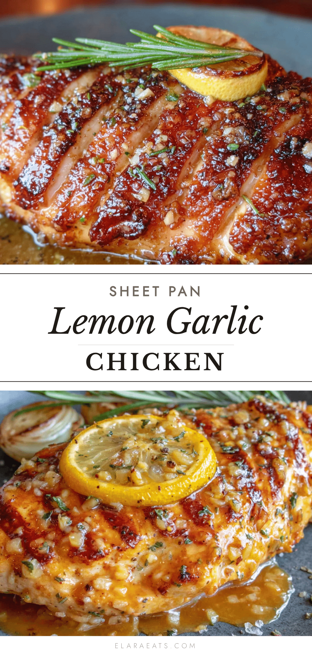 easy sheet pan lemon garlic chicken breast recipe