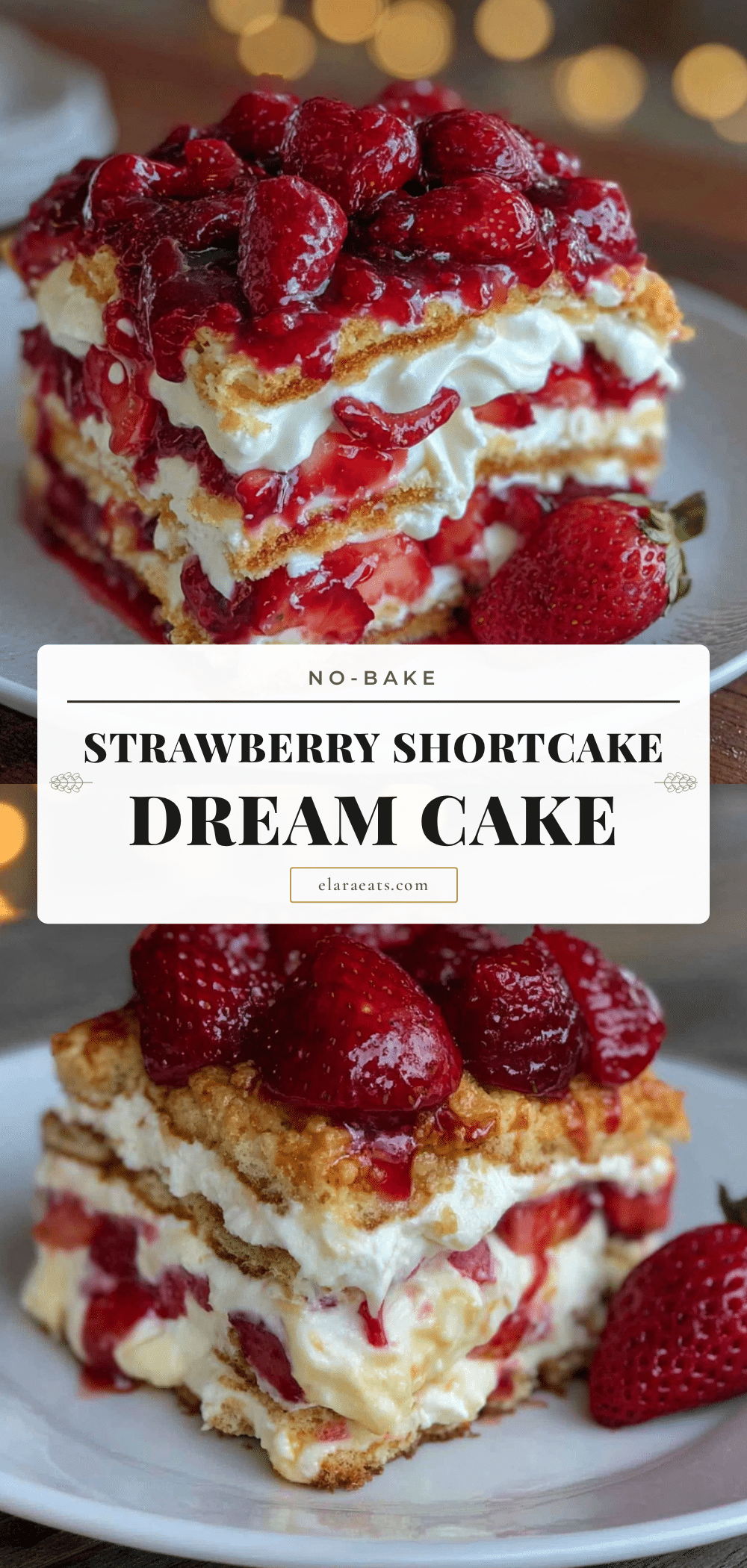 easy strawberry shortcake icebox cake recipe