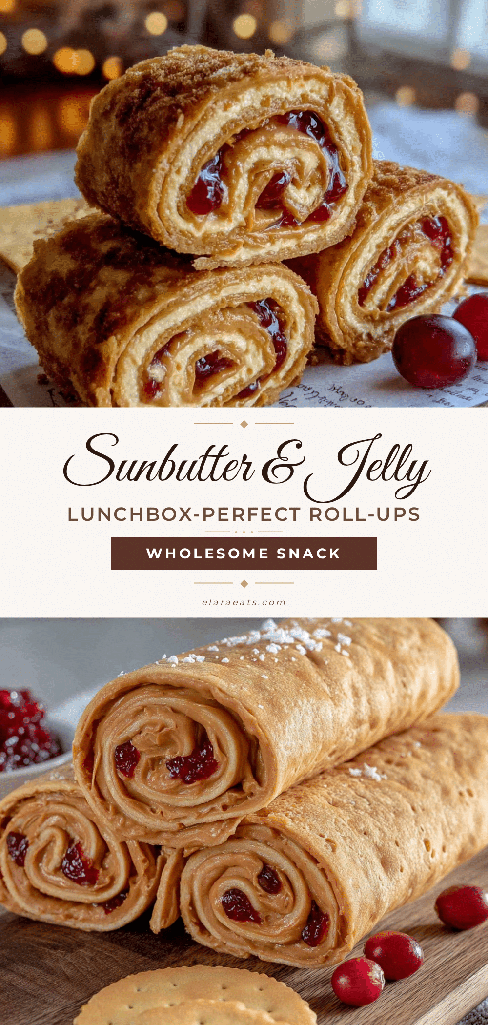 Easy Sunbutter and Jelly Roll-Ups recipe