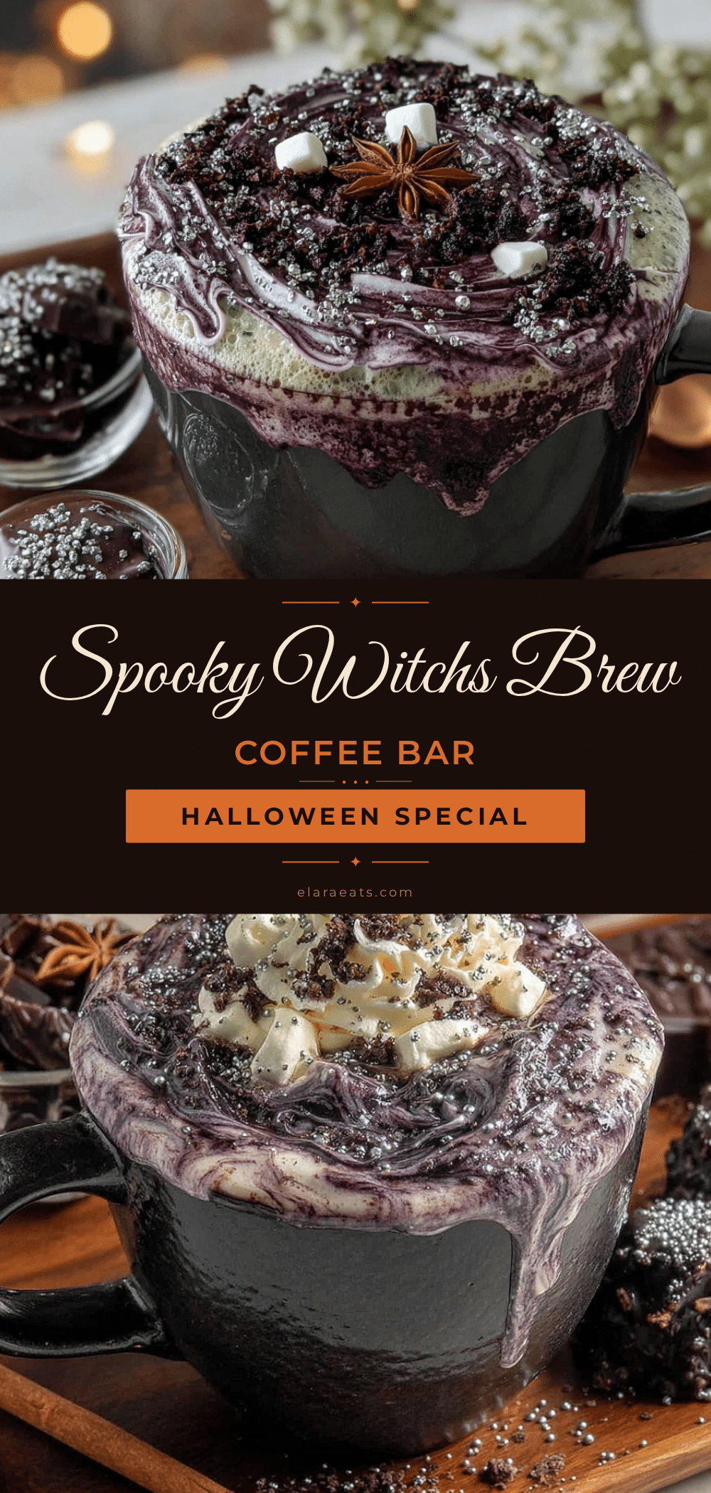 Easy Witchs Brew Halloween Coffee Bar Setup recipe