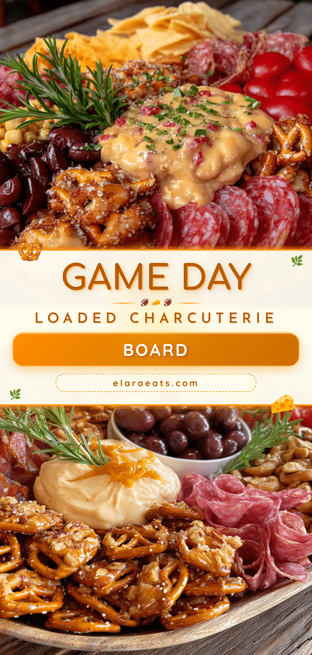 football charcuterie board recipe