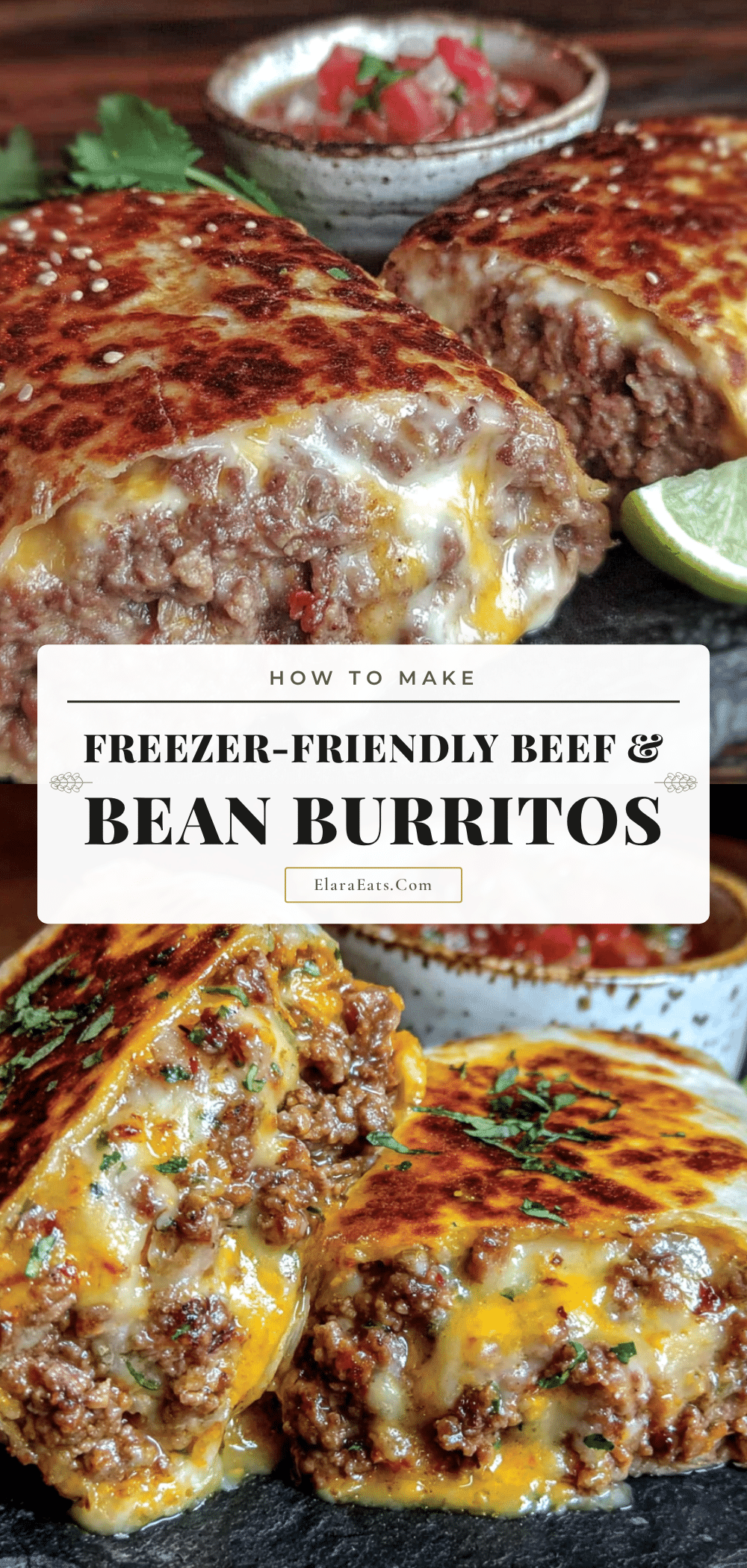 freezer friendly ground beef burritos recipe