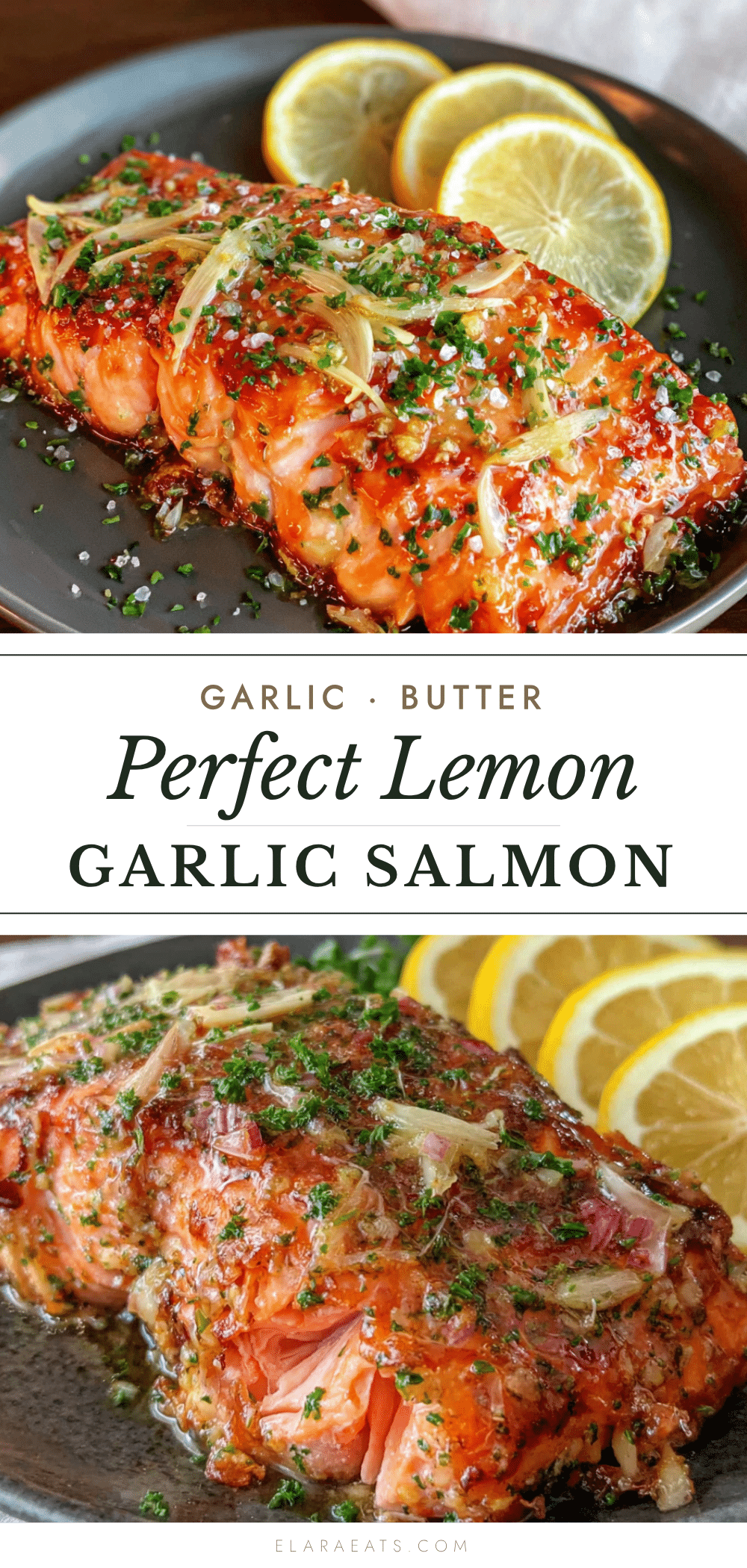 garlic butter baked salmon recipe