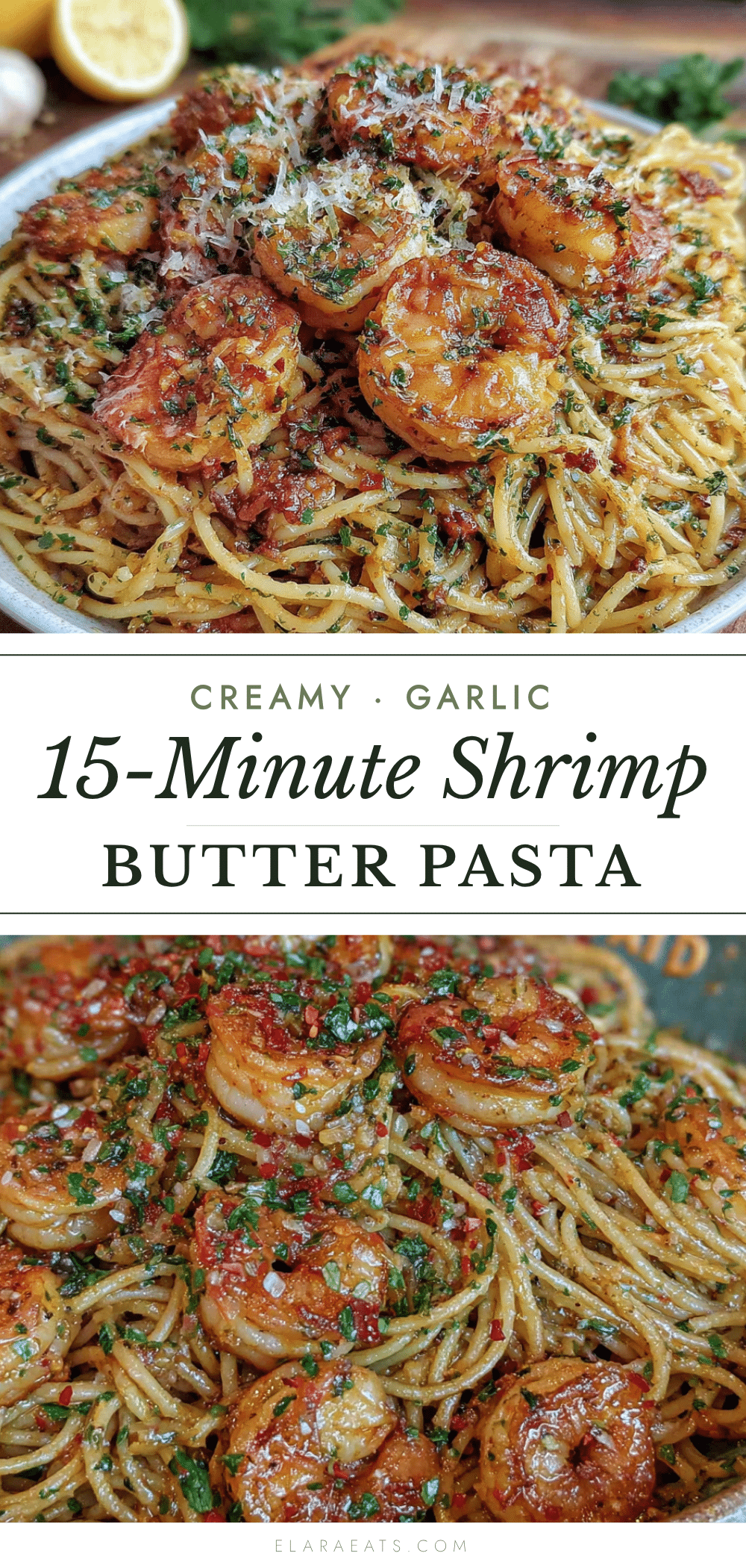 garlic butter shrimp pasta recipe