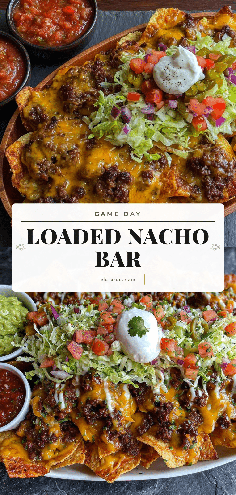 loaded nacho bar for game day recipe