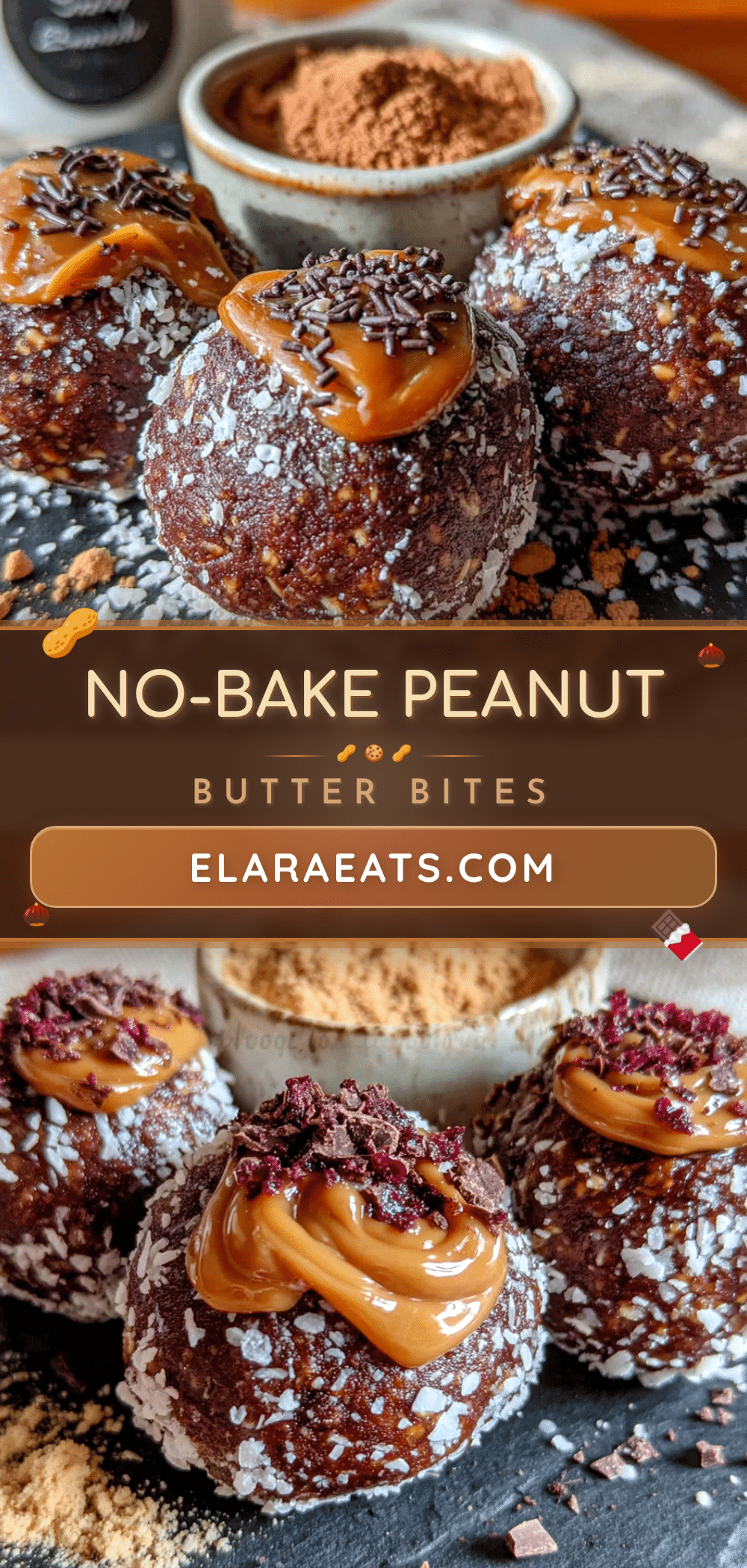 no-bake chocolate peanut butter protein balls recipe