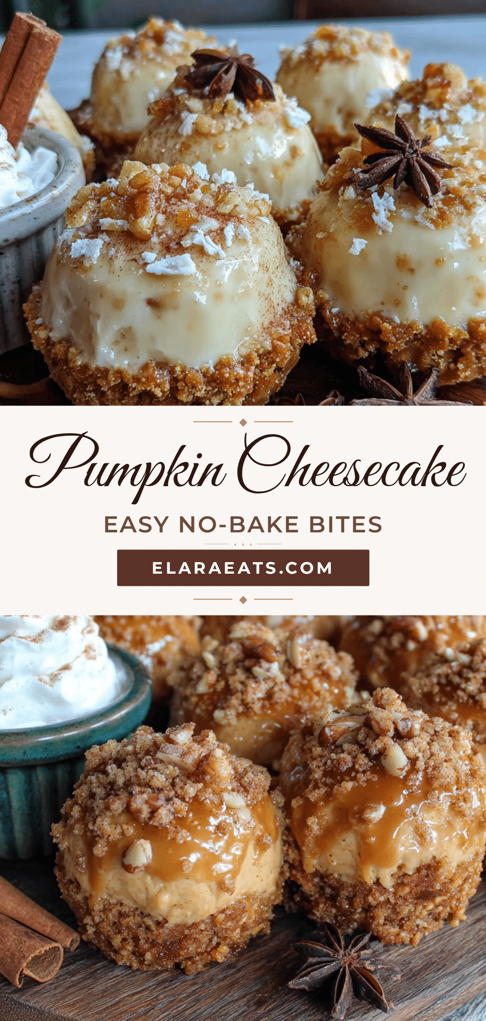 no-bake pumpkin cheesecake bites recipe