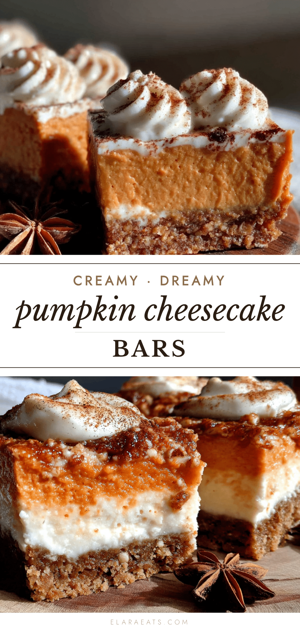 pumpkin cheesecake bars recipe