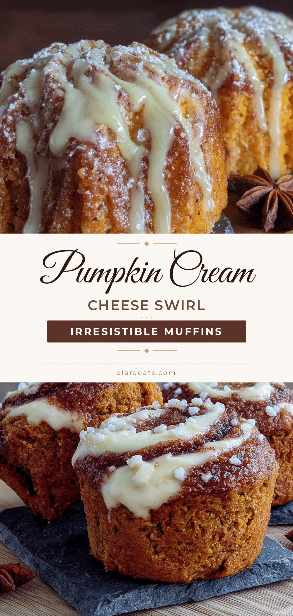 pumpkin cream cheese swirl muffins recipe