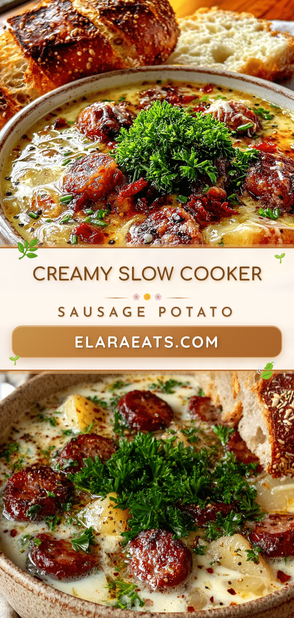 slow cooker sausage and potato soup recipe
