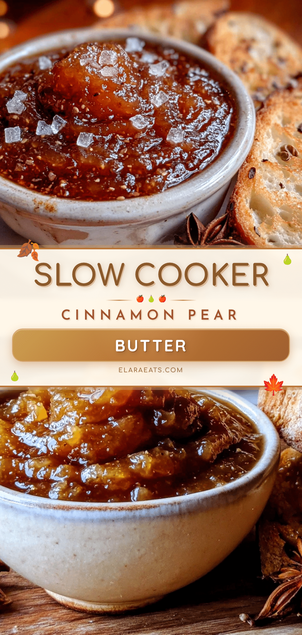 slow cooker spiced pear butter recipe