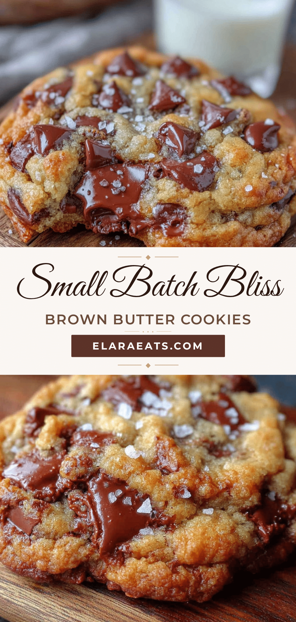 small-batch brown butter chocolate chip cookies recipe