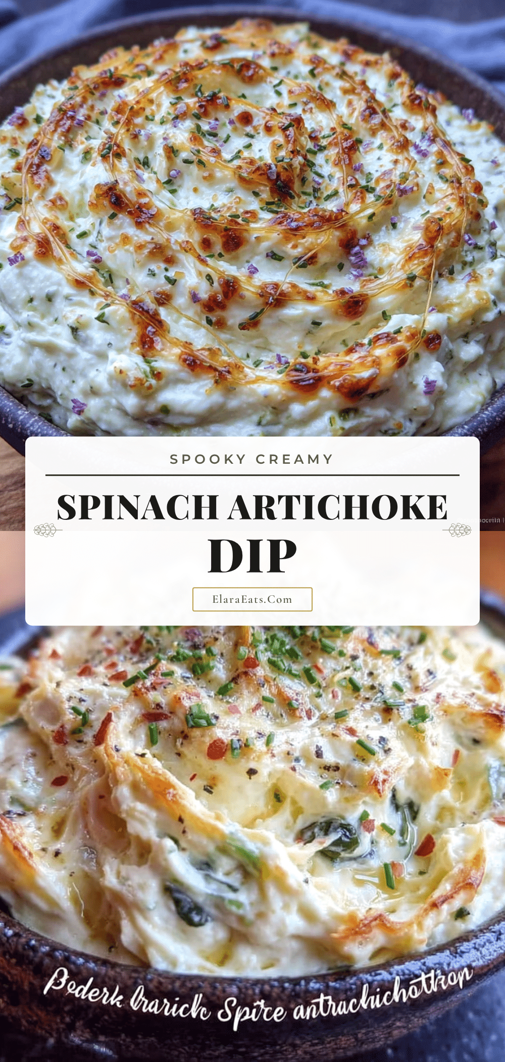 spider web spinach artichoke dip recipe