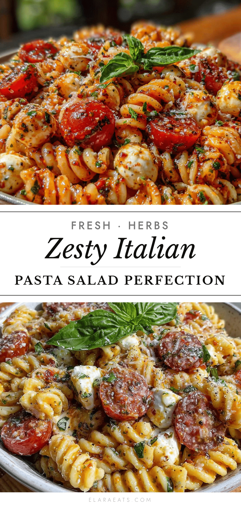zesty italian pasta salad recipe