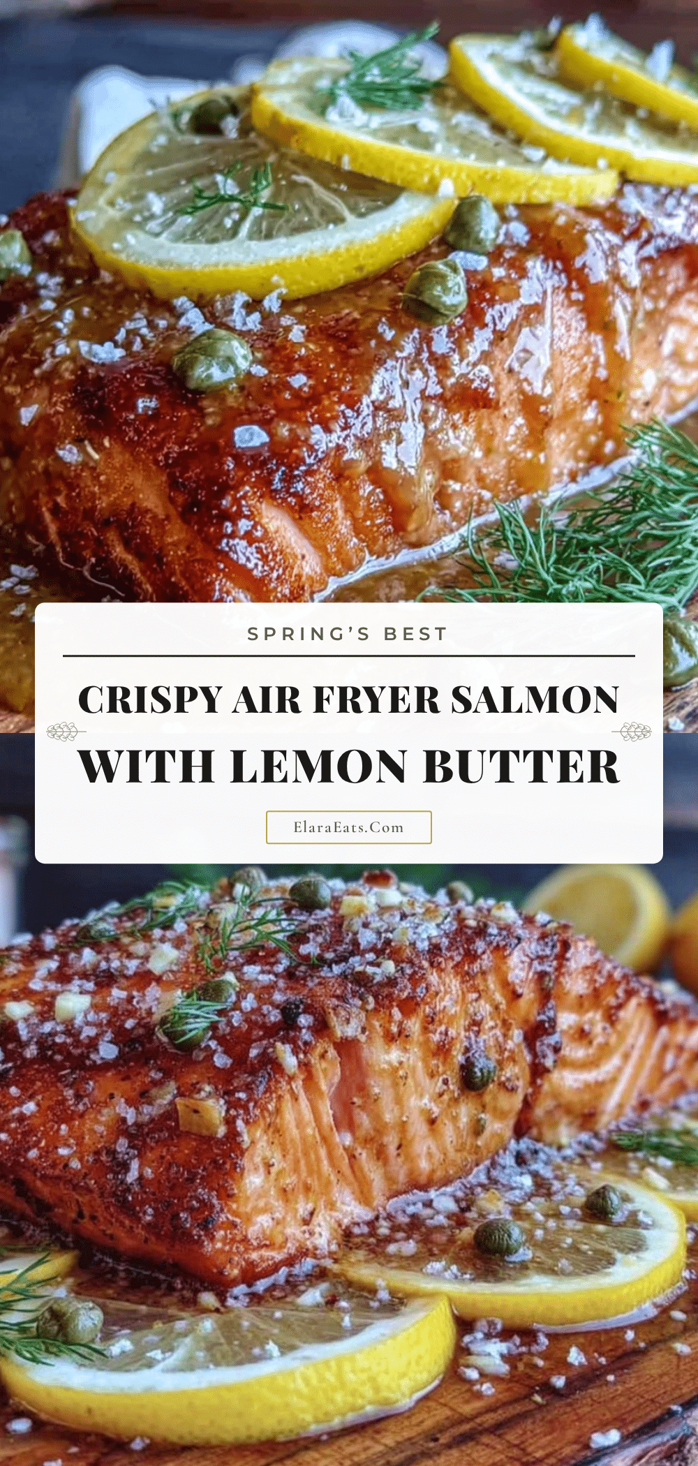 air fryer salmon with lemon butter recipe