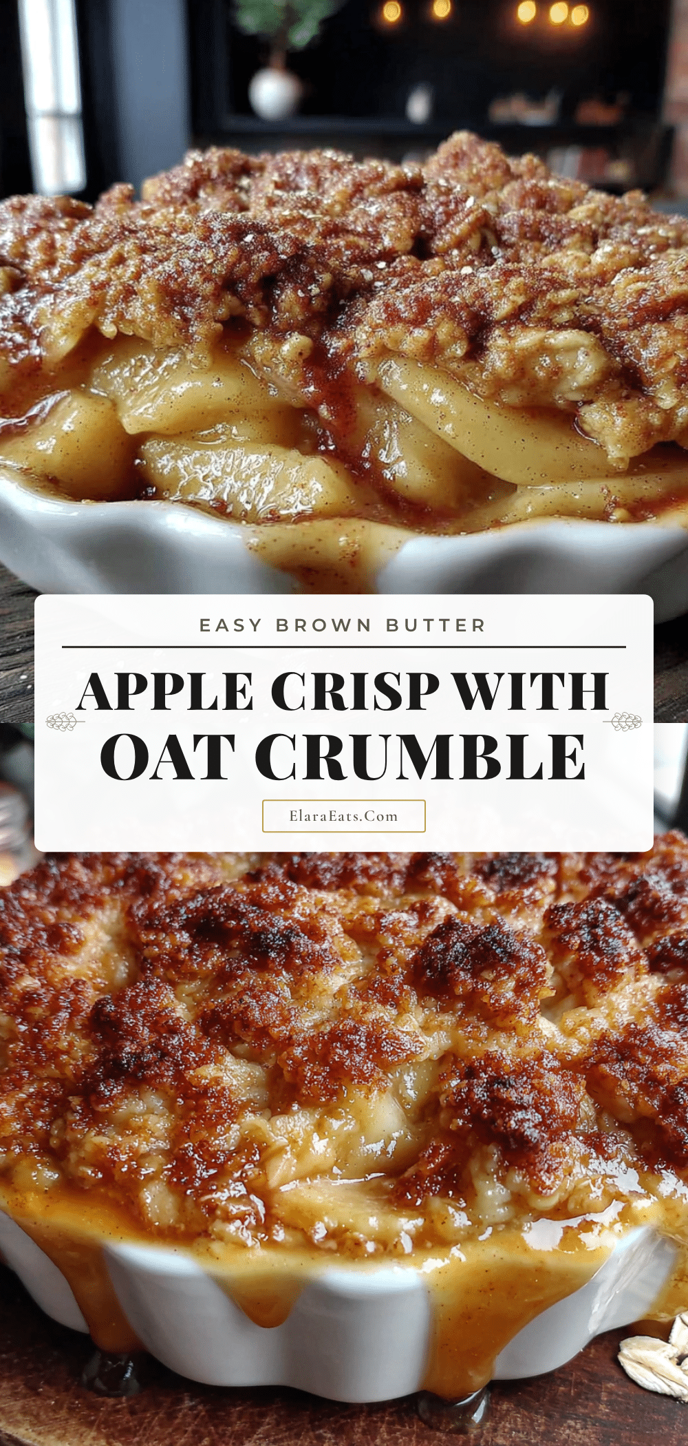 brown butter apple crisp recipe