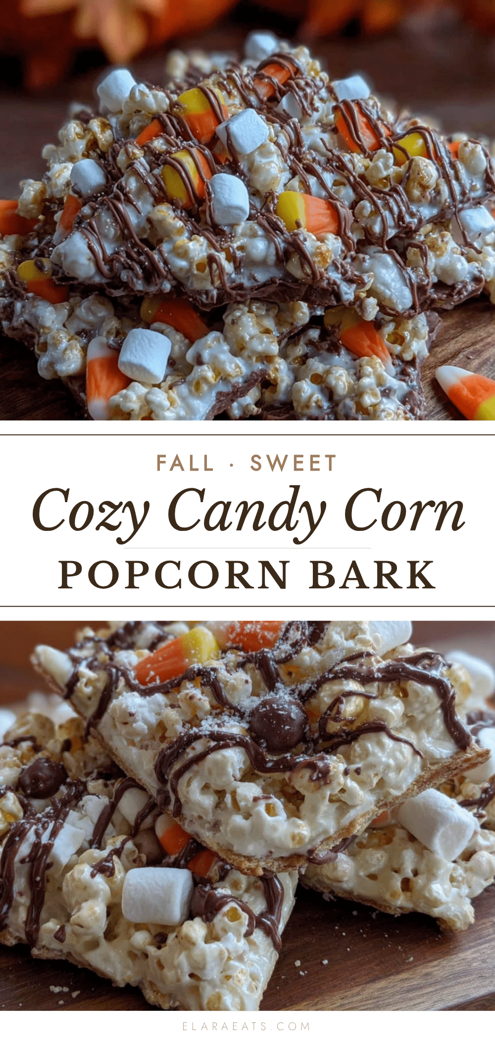 candy corn popcorn bark recipe