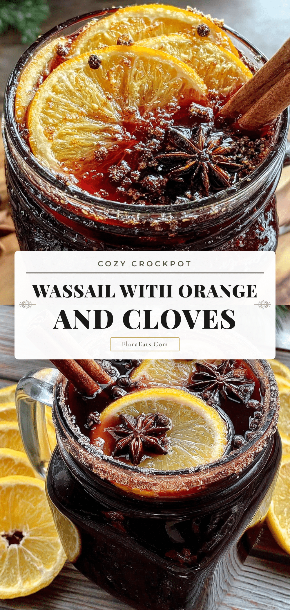 cozy crockpot wassail recipe