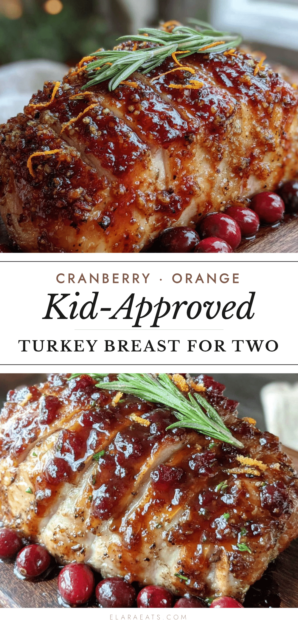 cranberry orange glazed turkey breast for two recipe