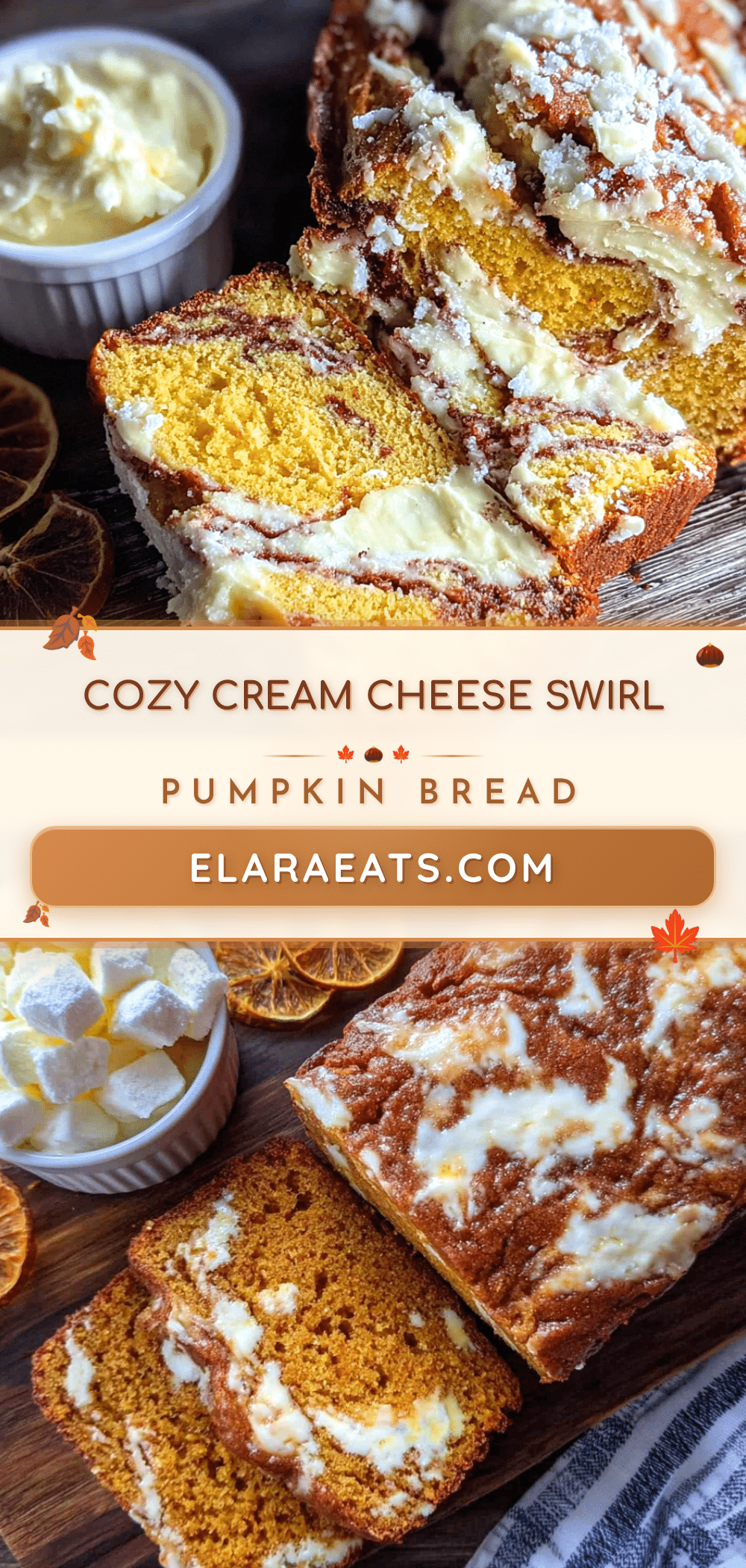 cream cheese swirl pumpkin bread recipe