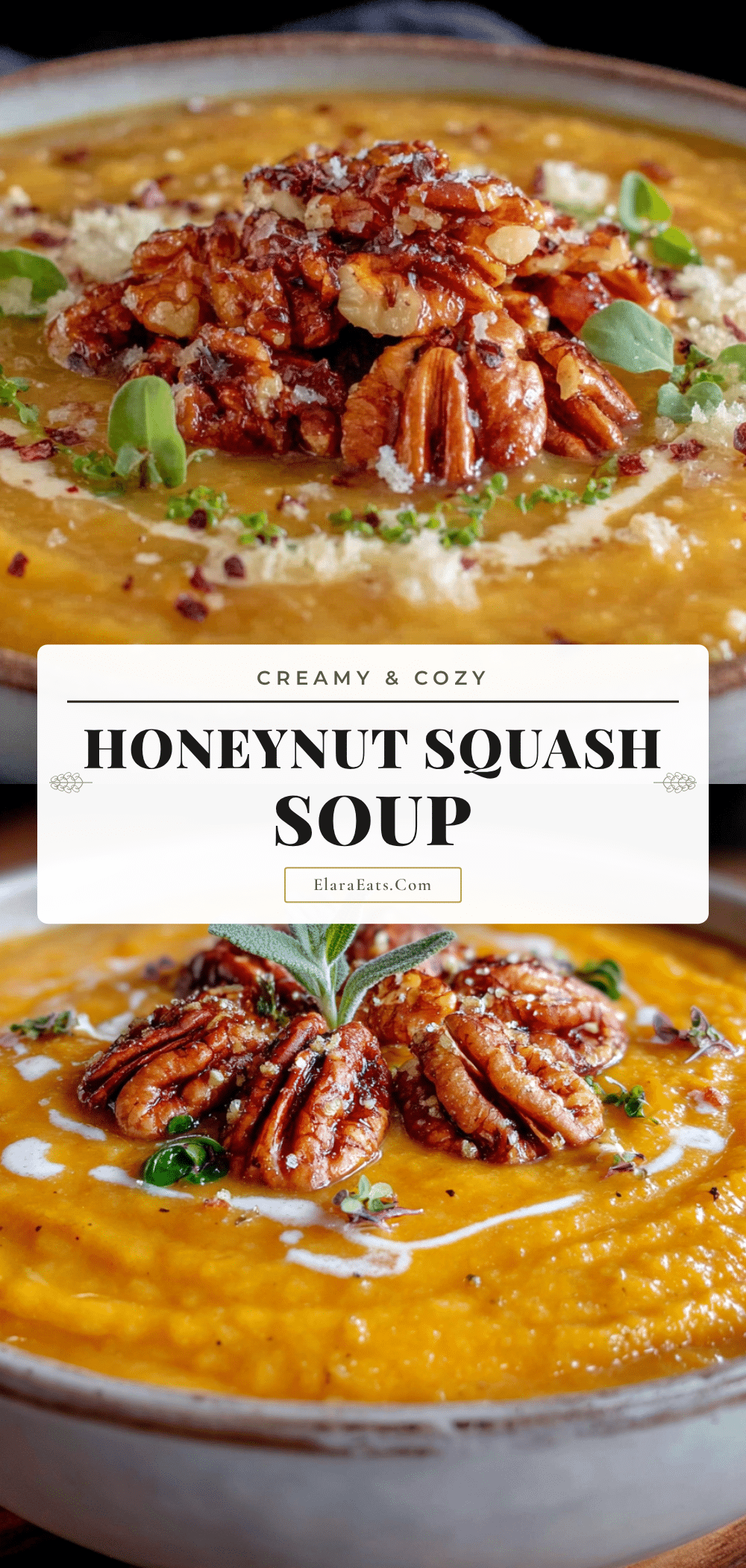 creamy honeynut squash soup recipe