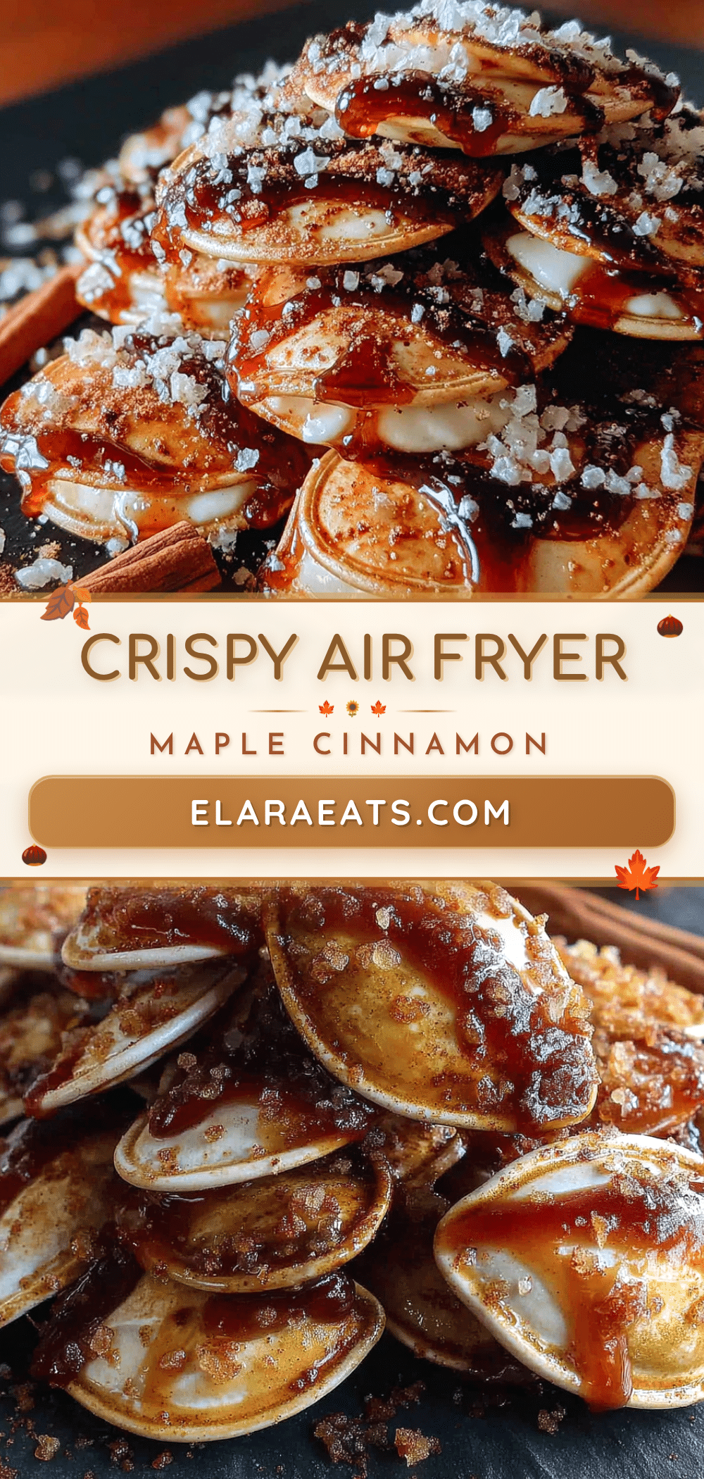 crispy air fryer maple cinnamon pumpkin seeds recipe