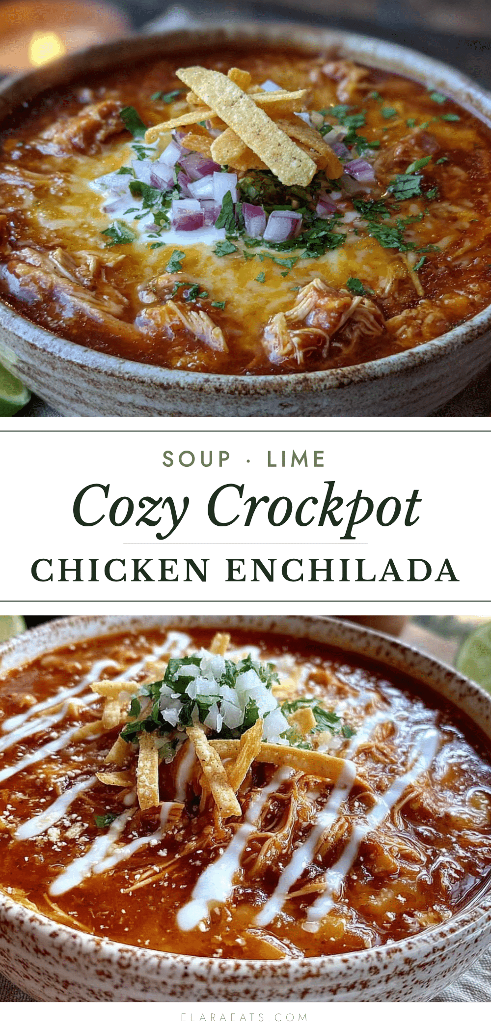 crockpot chicken enchilada soup recipe