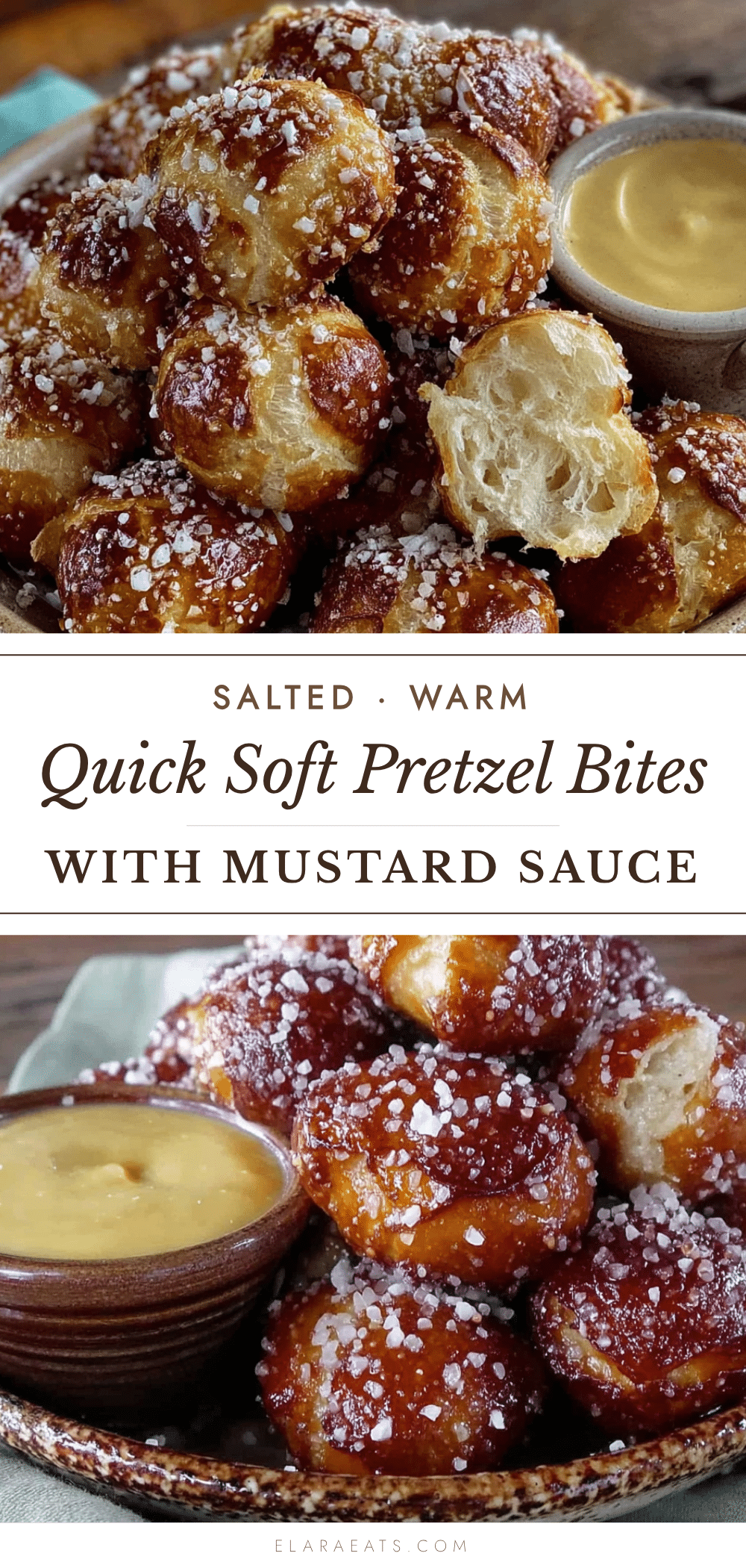 easy homemade soft pretzel bites recipe