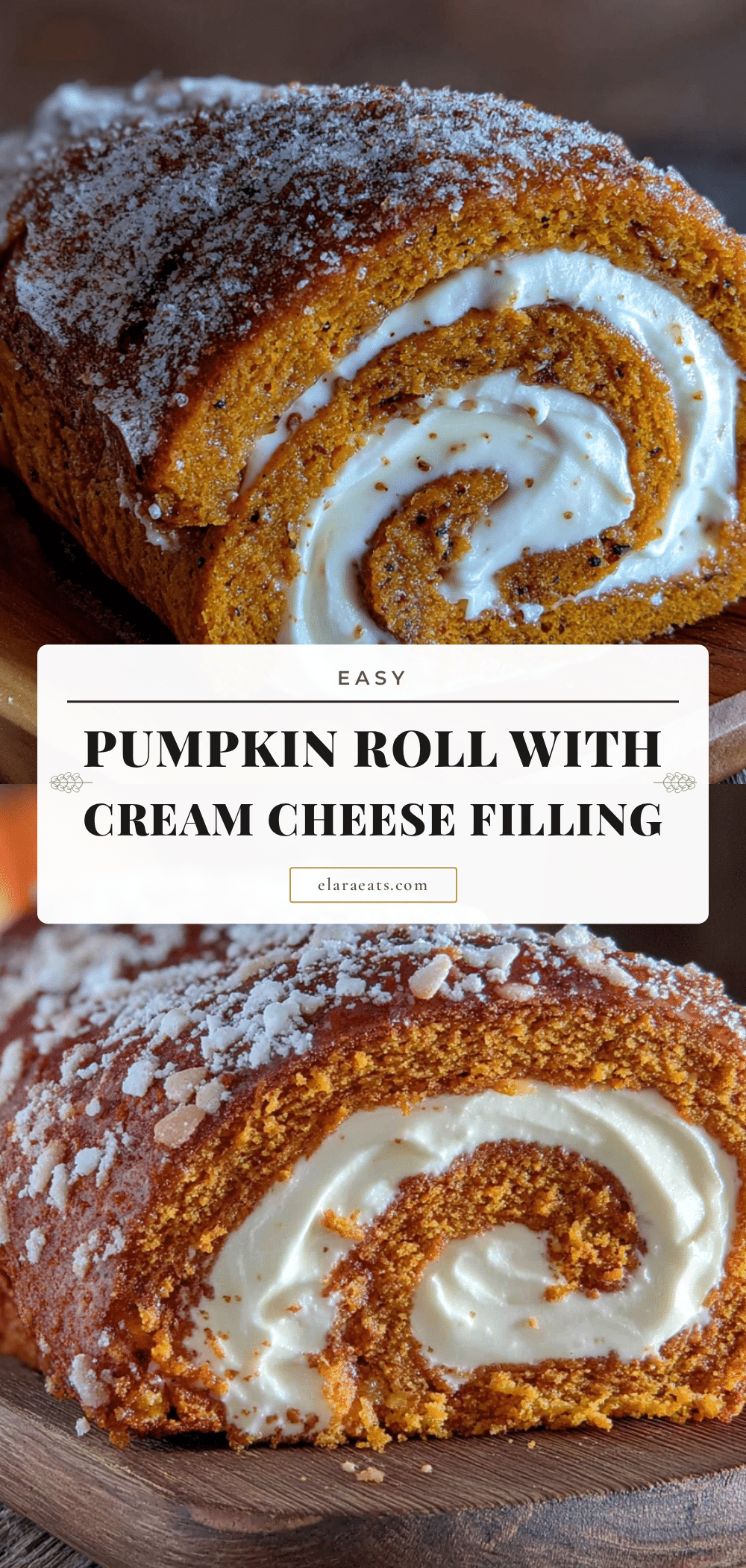 easy pumpkin roll with cream cheese filling recipe
