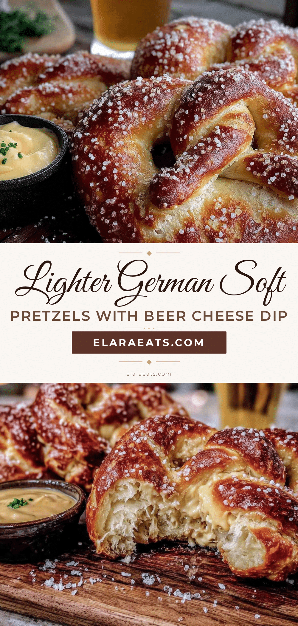 lighter german soft pretzels with beer cheese dip recipe