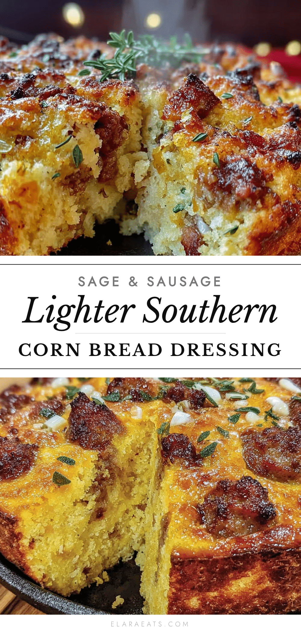 Lighter Southern Cornbread Dressing recipe