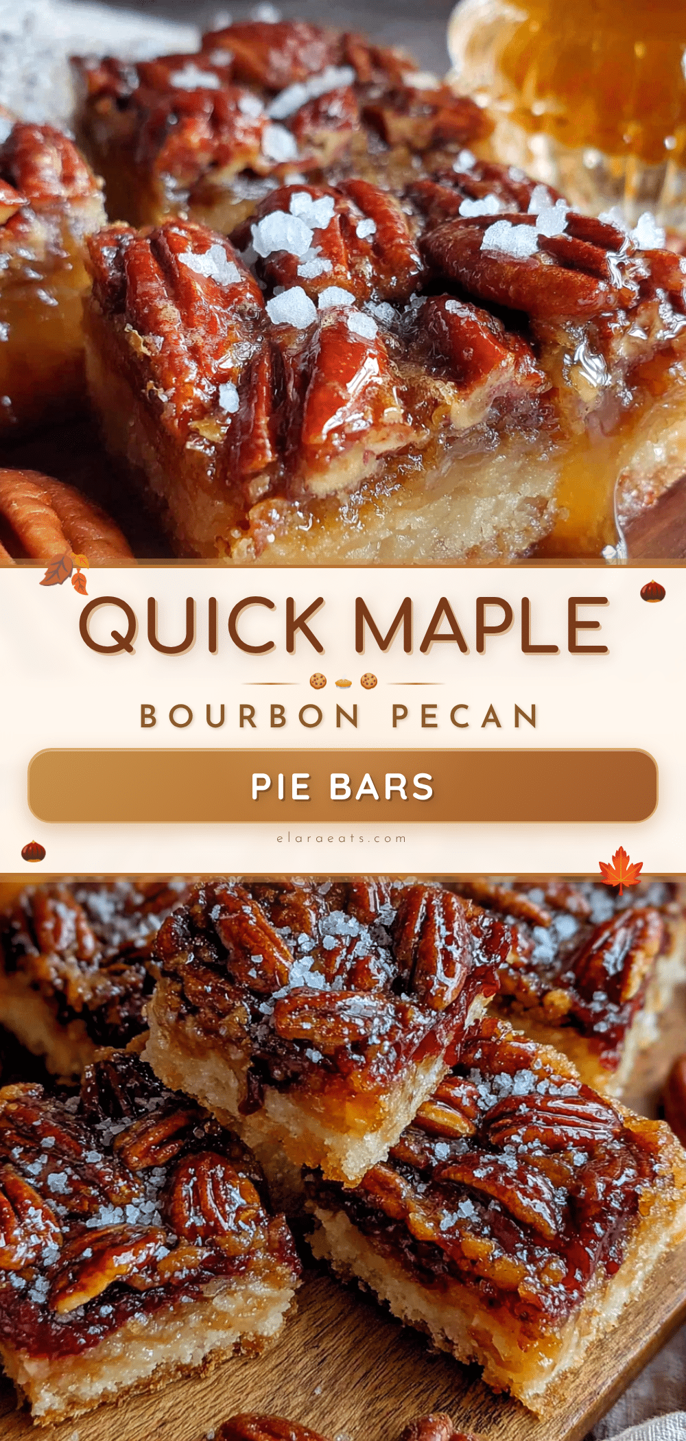 maple bourbon pecan pie bars recipe