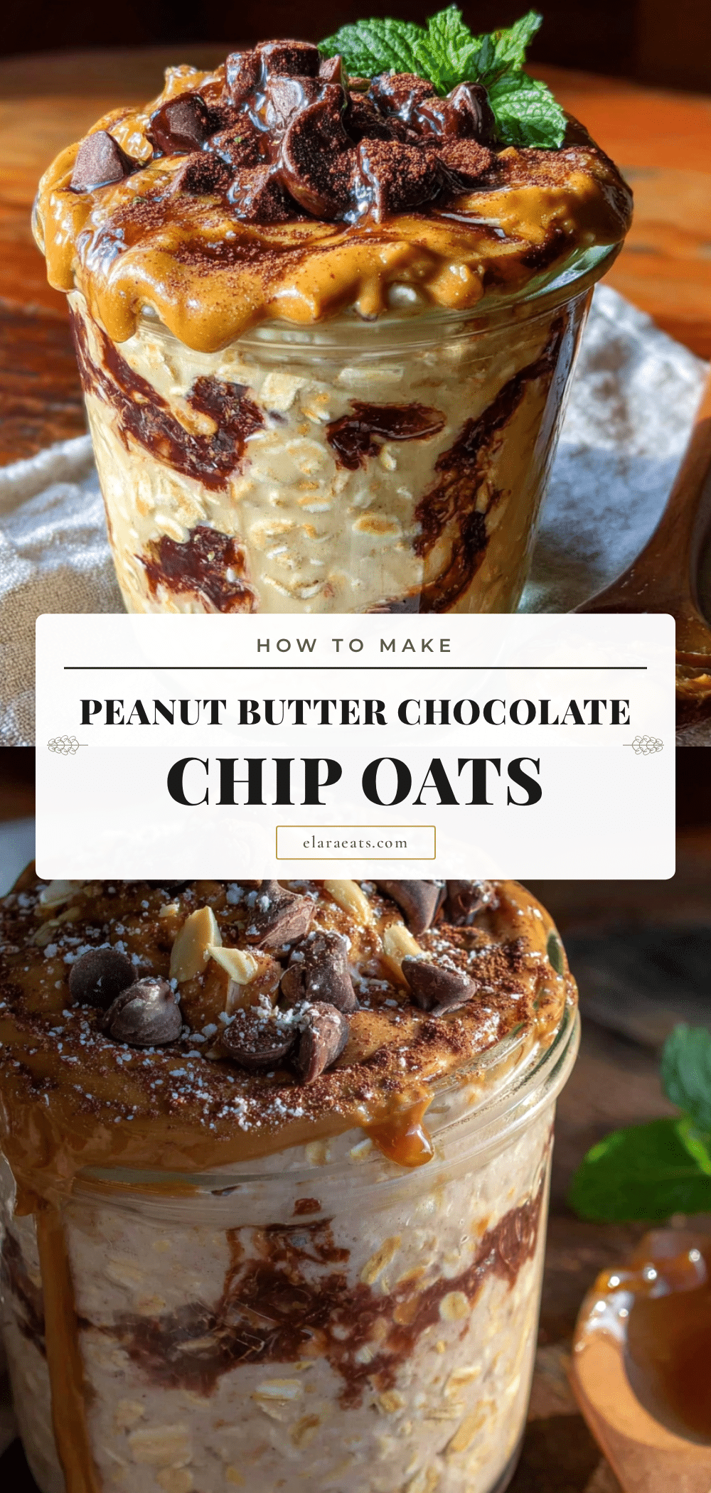 overnight peanut butter chocolate chip oats recipe