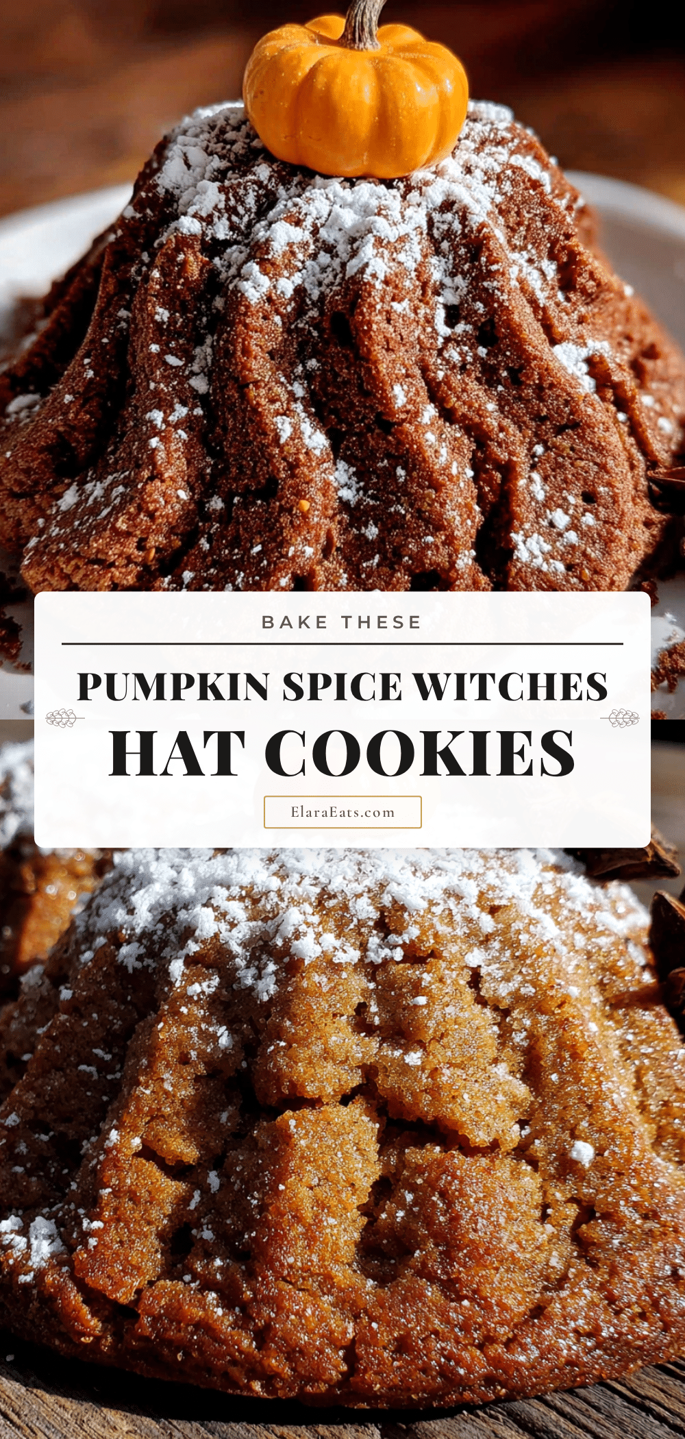 pumpkin spice witches hat cookies recipe