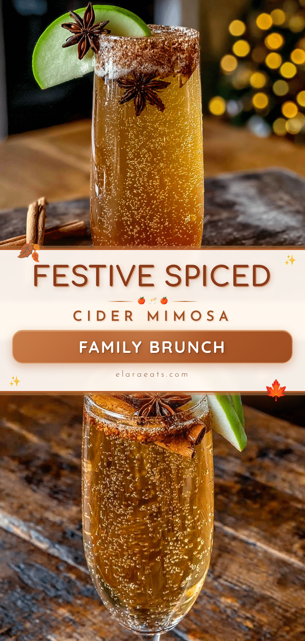spiced apple cider mimosa recipe