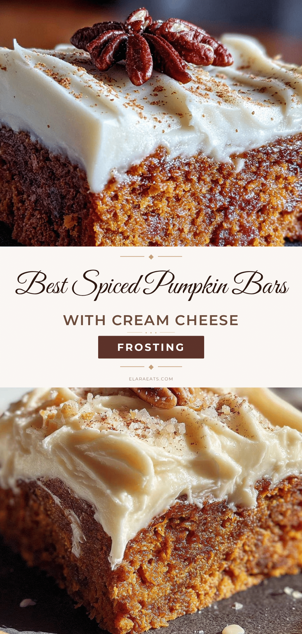 spiced pumpkin bars recipe
