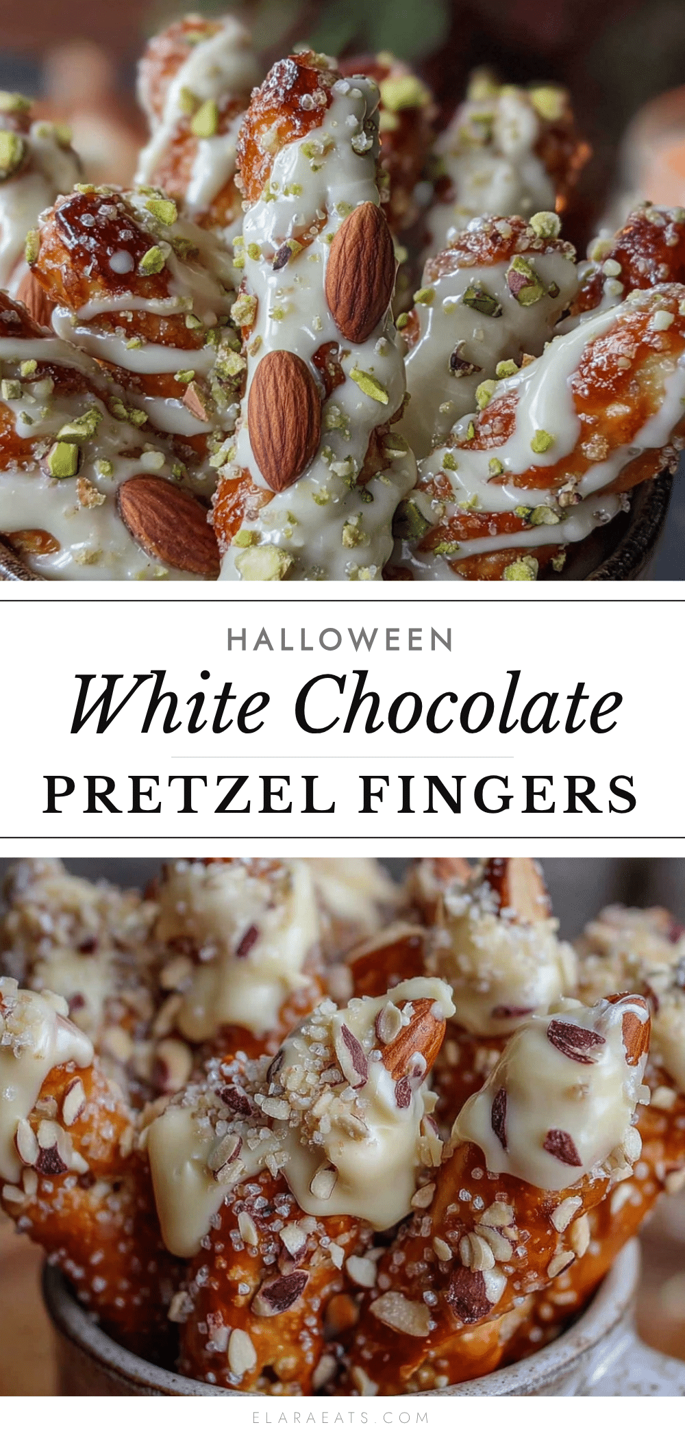 white chocolate pretzel fingers recipe