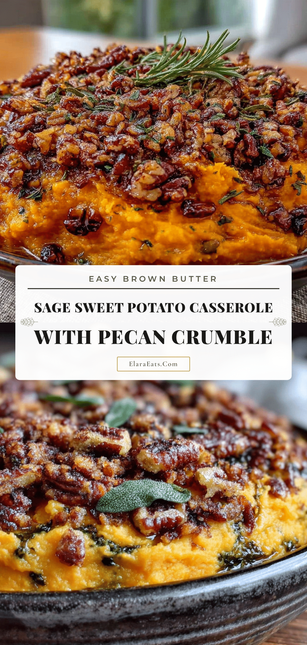 brown butter sage sweet potato casserole recipe