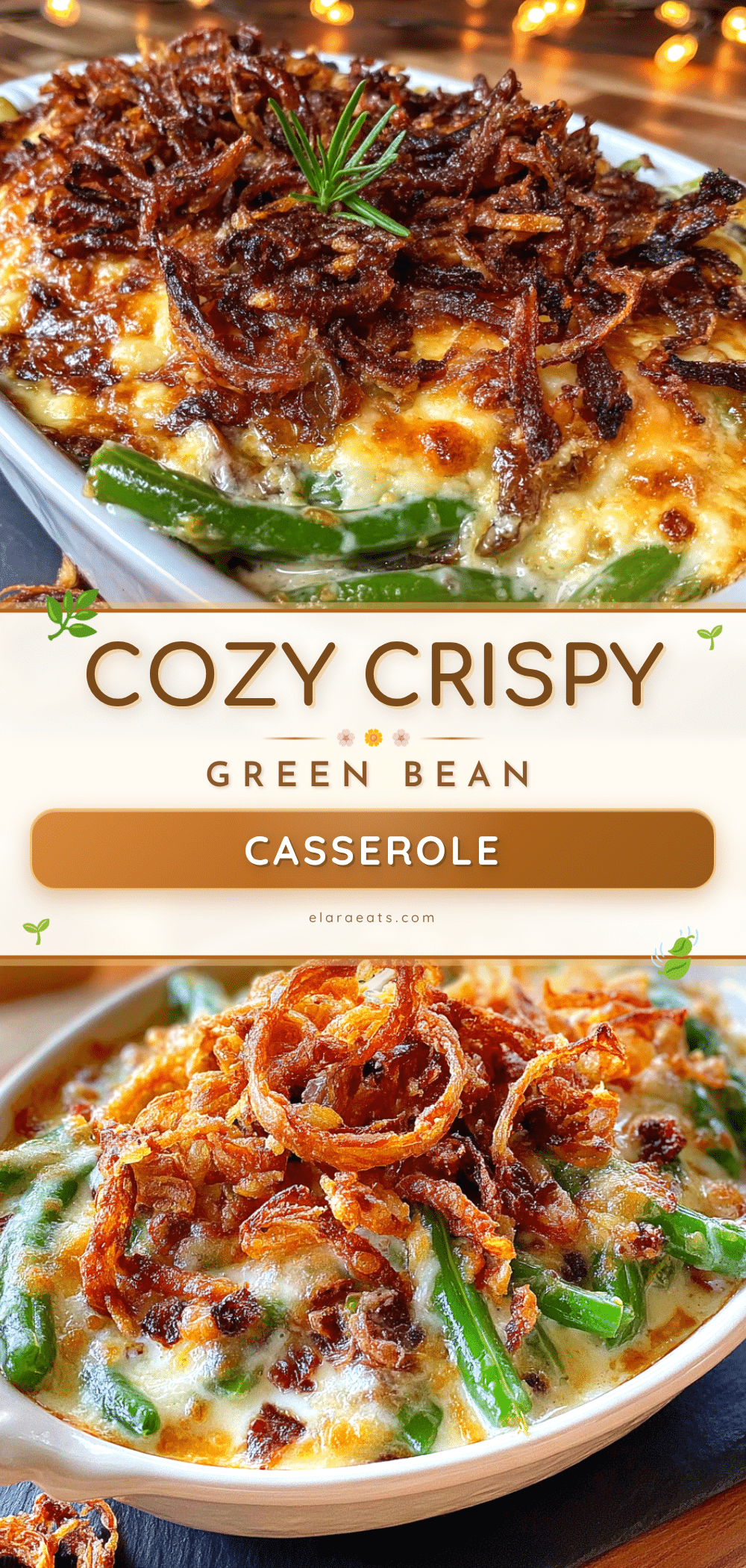 cozy crispy green bean casserole recipe